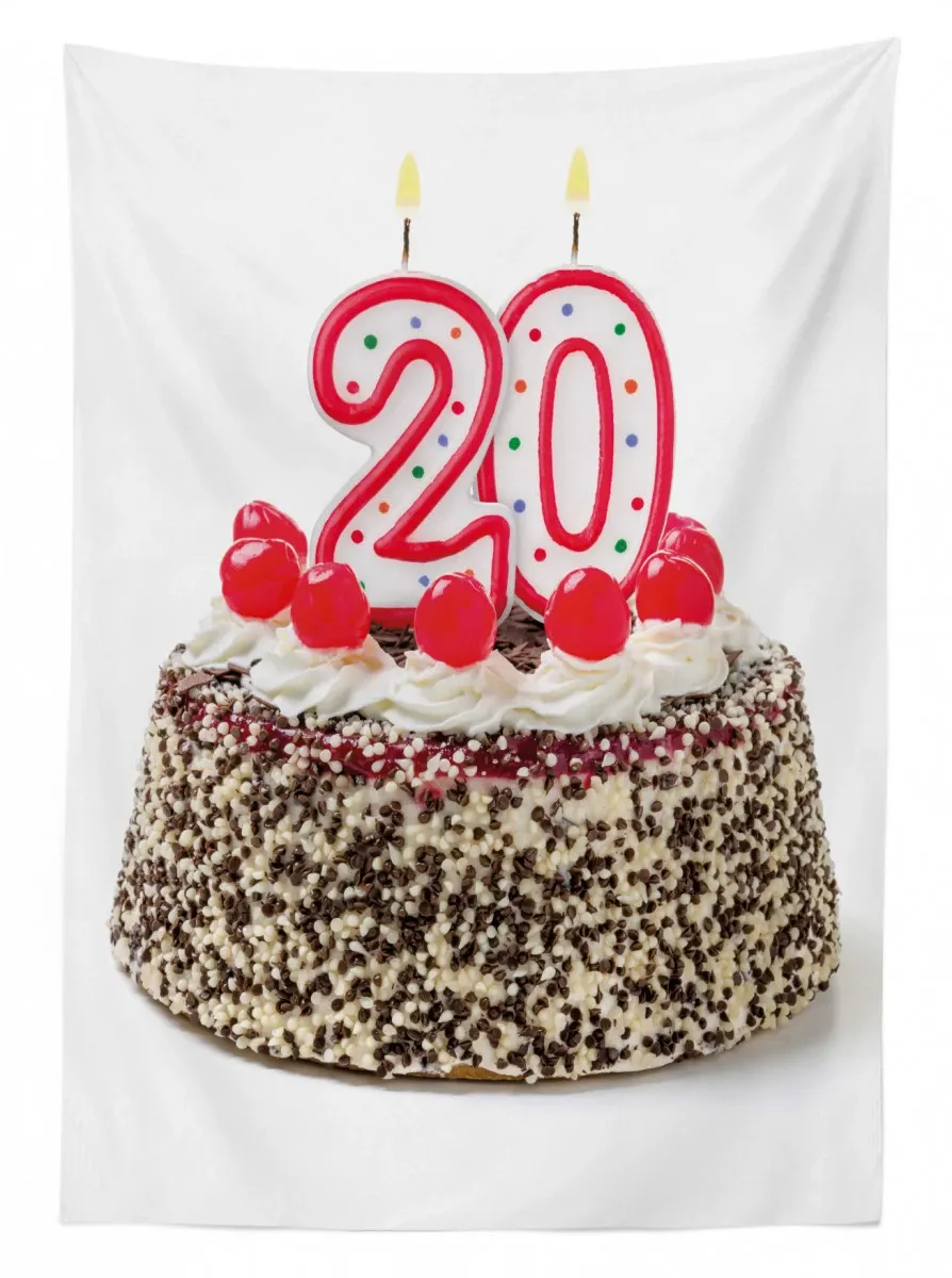 cherries sprinkles 3d printed tablecloth table decor 1758