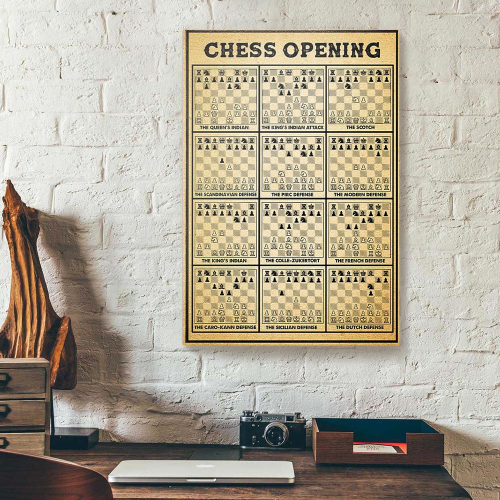chess opening canvas prints wall art decor 2604