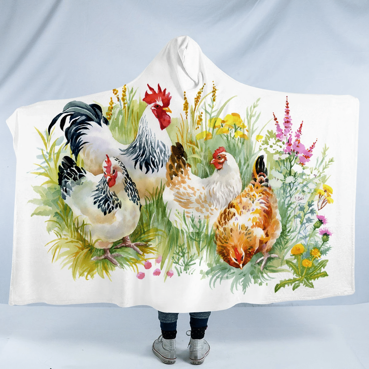 Chicken Pen SW1099 Hooded Blanket Cloak Blanket chicken pen sw1099 hooded blanket cloak blanket 5977