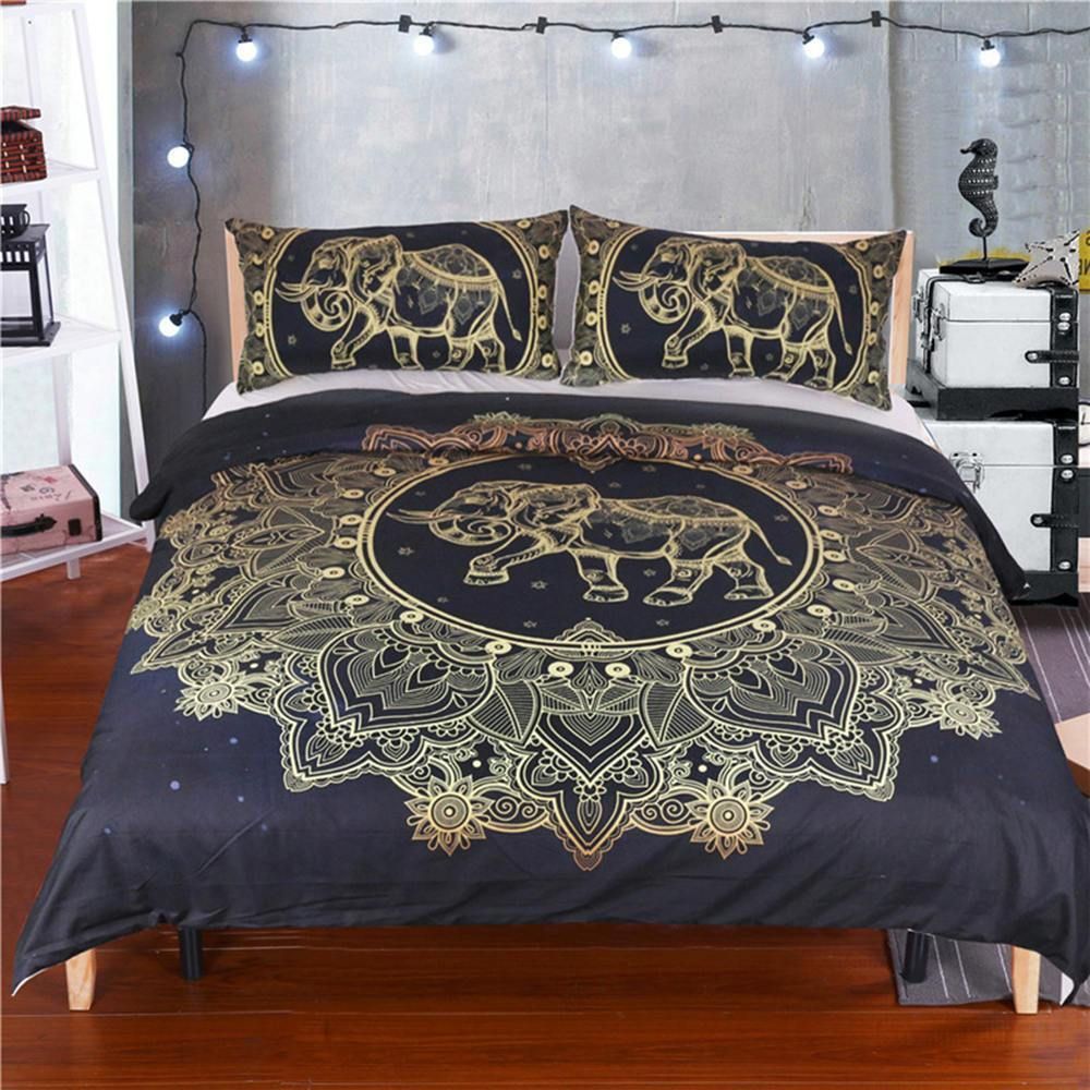chinese style ancient symbol printed bedding set bedroom decor 1014