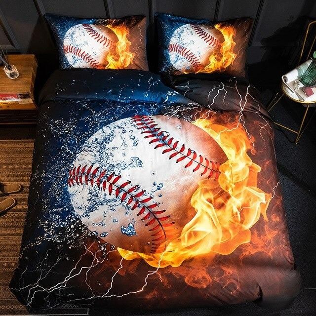 christmas 3d football sport series soft basketball duvet cover bedding set 1217