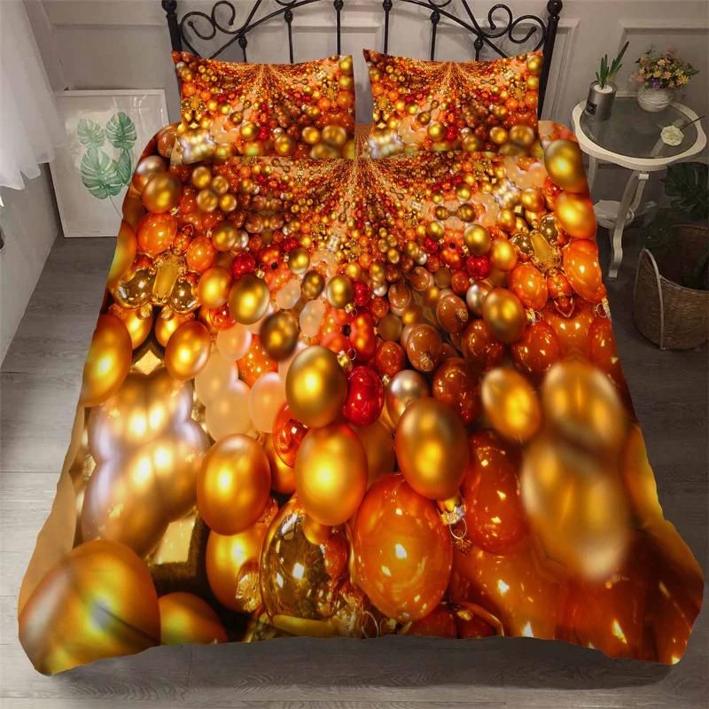 christmas balloon duvet cover bedding set new years gift for kids 8375