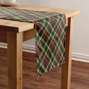 christmas red and green nice background printed table runner 5947