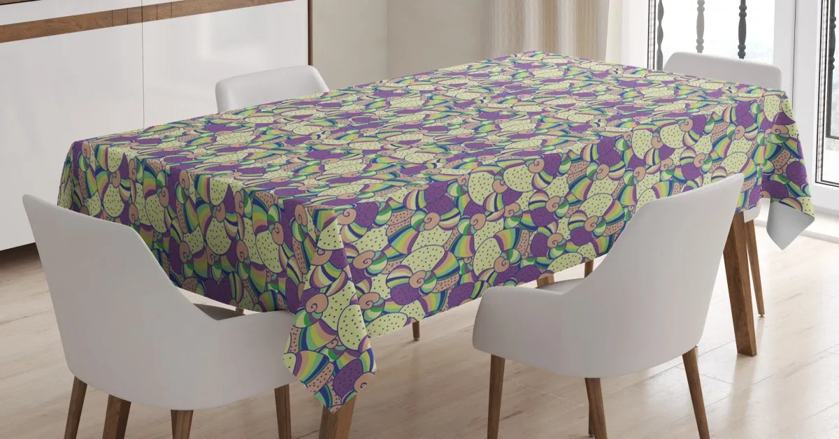 circumvolved shapes 3d printed tablecloth table decor 4514