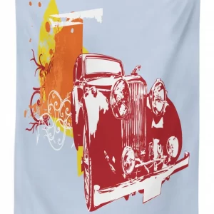 Classic Collectors Vehicle 3D Printed Tablecloth Table Decor 1 classic collectors vehicle 3d printed tablecloth table decor 7231