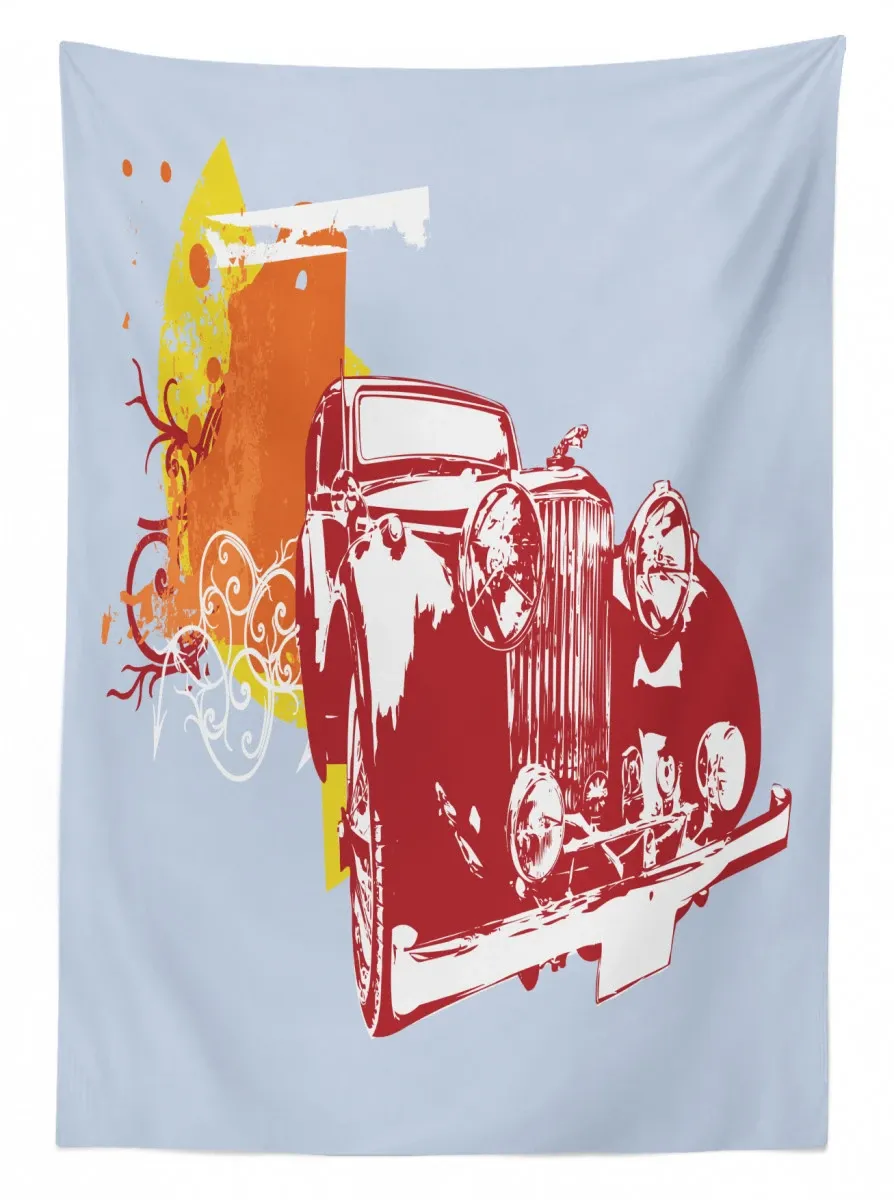 Classic Collectors Vehicle 3D Printed Tablecloth Table Decor classic collectors vehicle 3d printed tablecloth table decor 7231