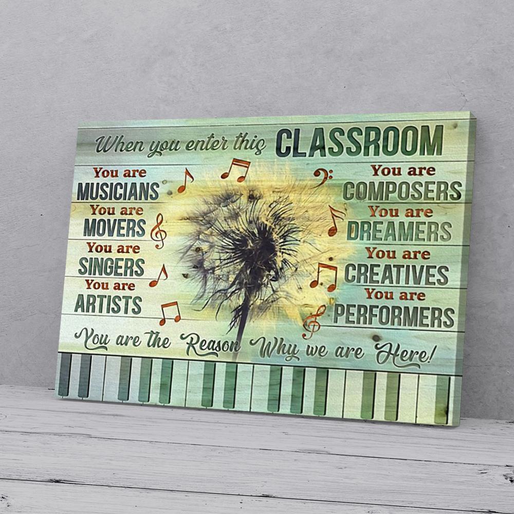 classroom dandelion piano canvas prints wall art decor 3015