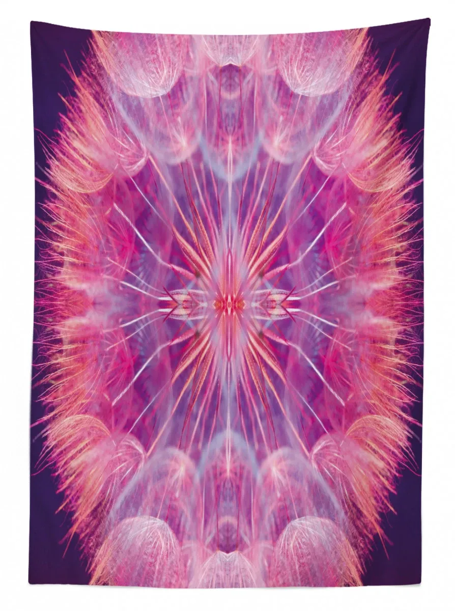 close up vivid dandelion 3d printed tablecloth table decor 6994