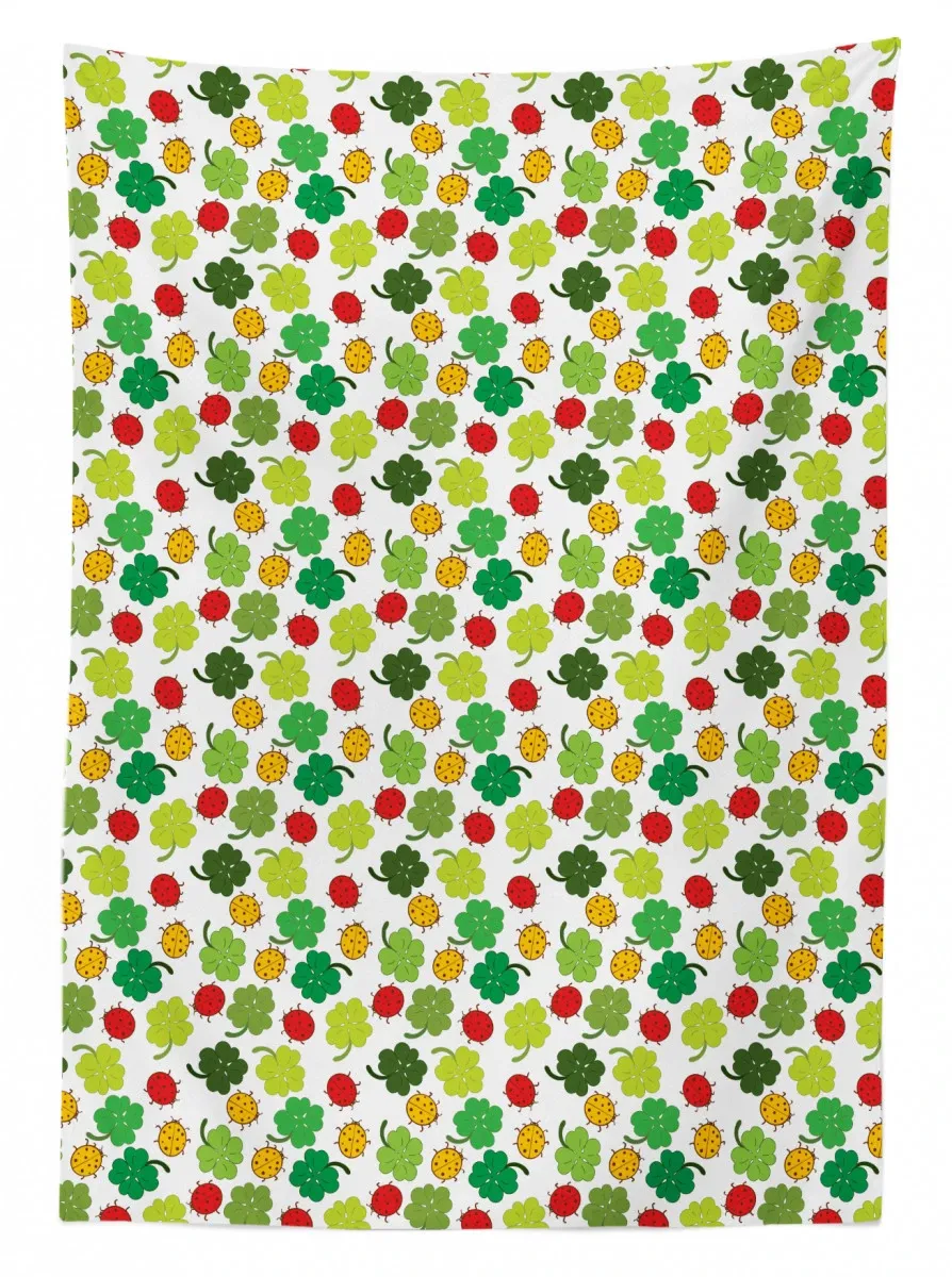 Clover Leaves Floral 3D Printed Tablecloth Table Decor clover leaves floral 3d printed tablecloth table decor 6745