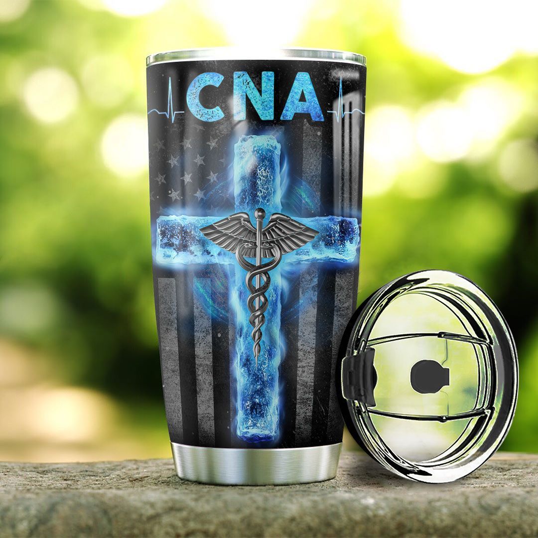 cna bible stainless steel tumbler 5293