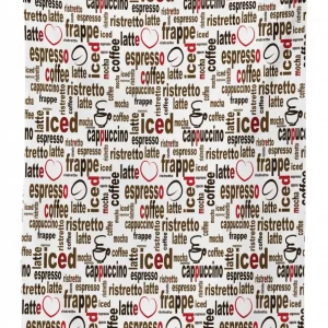 coffee words cafe shop 3d printed tablecloth table decor 5614