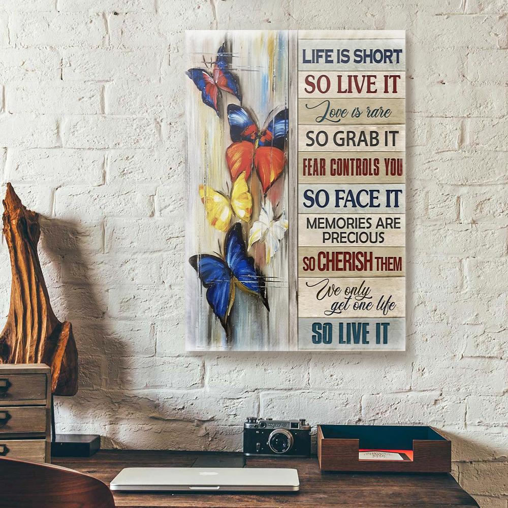 Color Butterfly Canvas Prints - Wall Art Decor color butterfly canvas prints wall art decor 7942