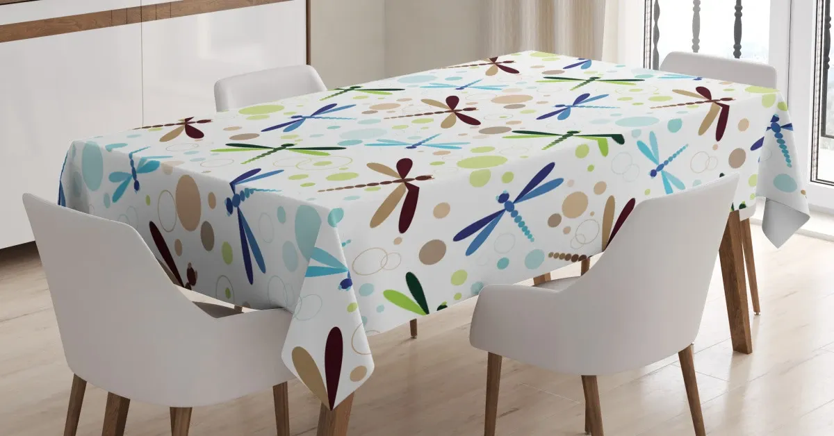 colorful bubble shape 3d printed tablecloth table decor 8133