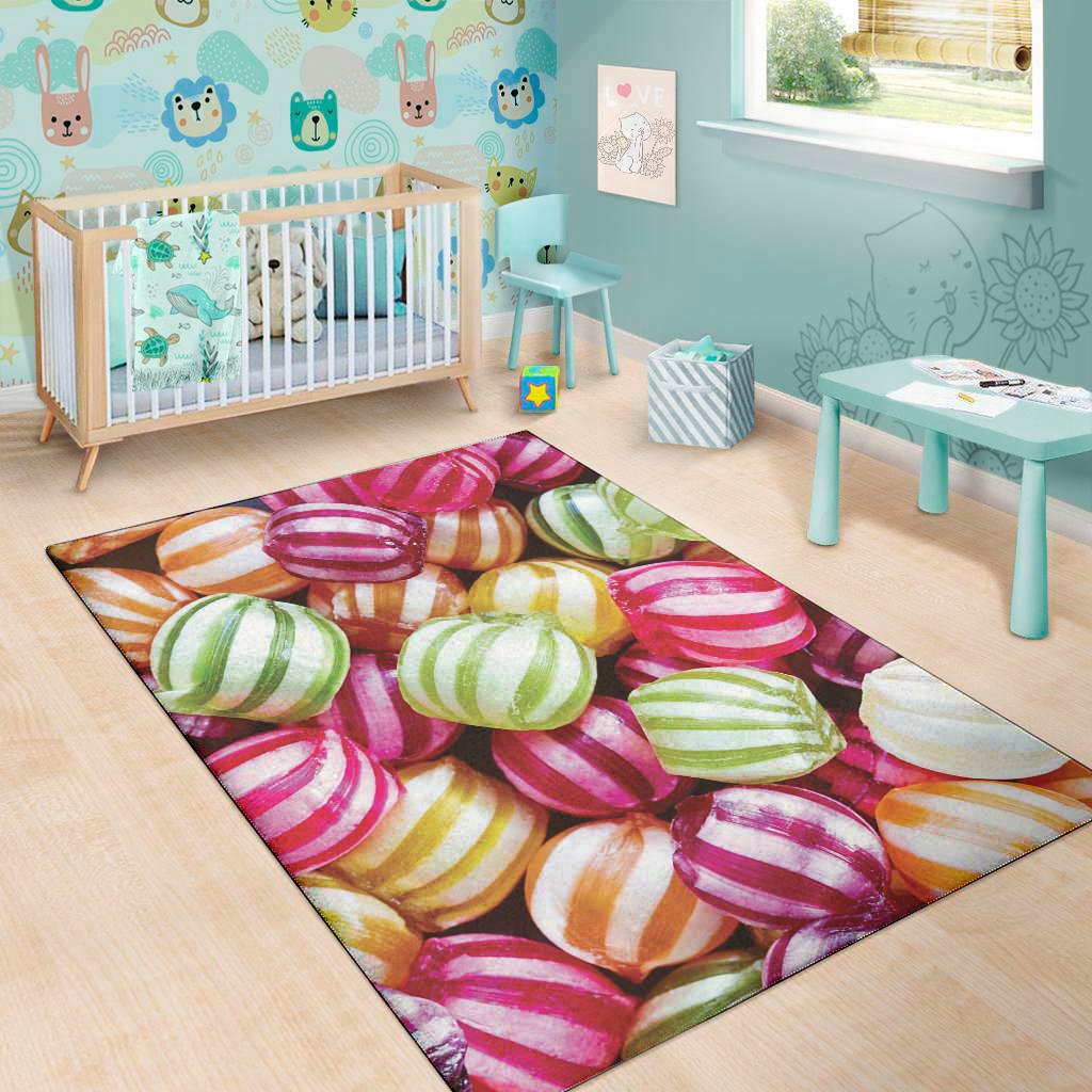 colorful candy ball print area rug floor decor 5103