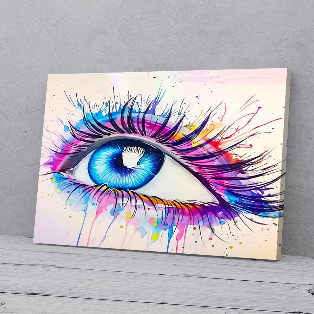 Colorful Eye Human Art Canvas Prints - Wall Art Decor colorful eye human art canvas prints wall art decor 6753