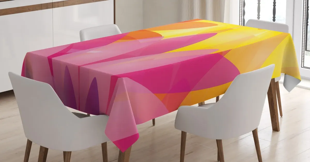 colorful flora 3d printed tablecloth table decor 2589