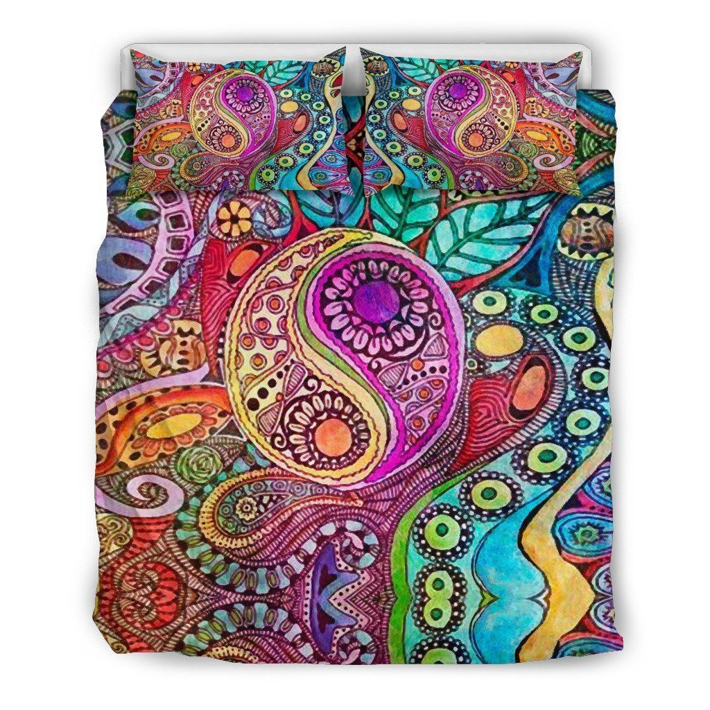 colorful harmony printed bedding set bedroom decor 3277