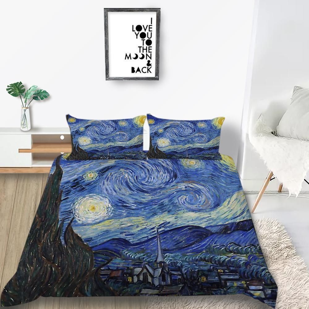 colorful little monsters printed bedding set bedroom decor 2248
