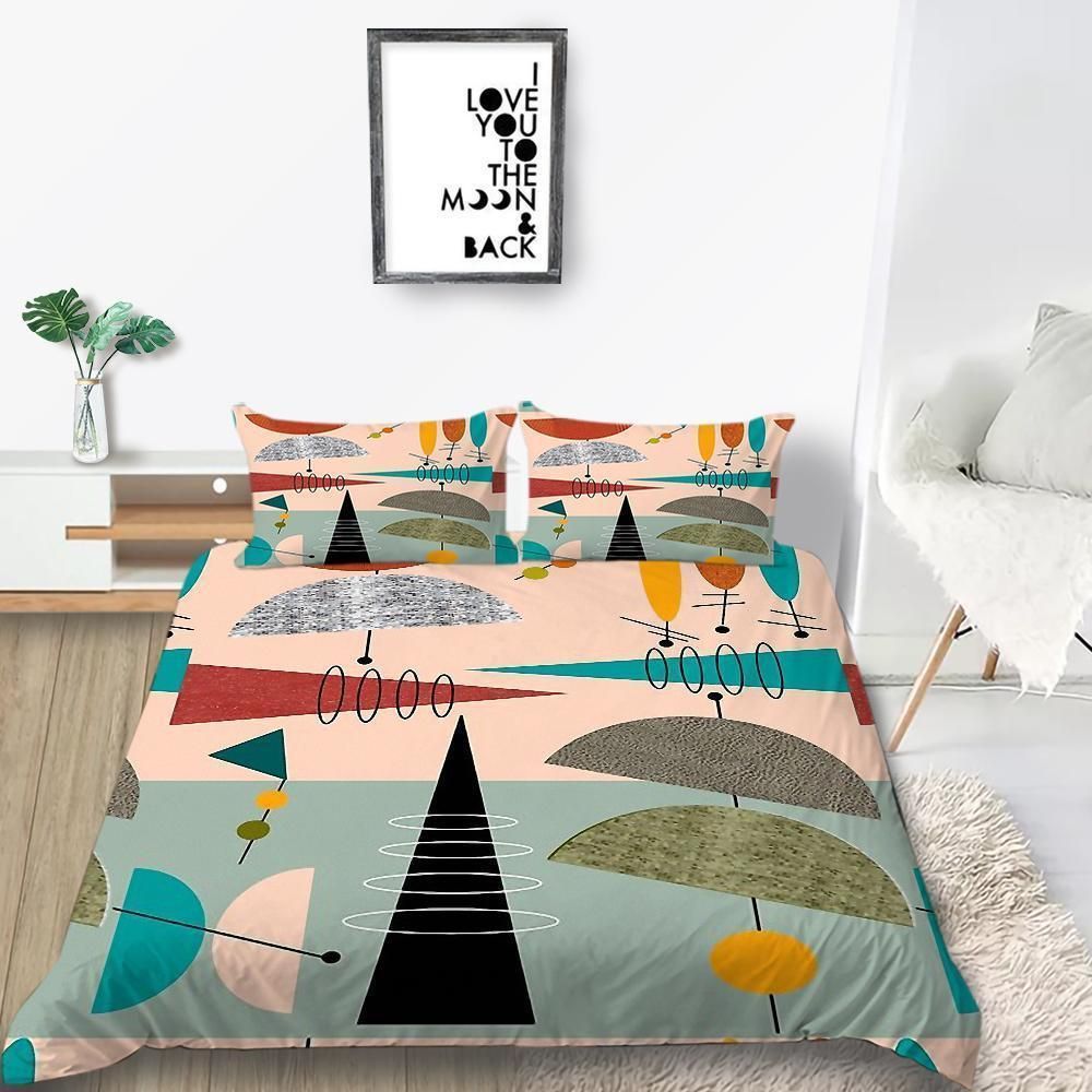 colorful little monsters printed bedding set bedroom decor 5275