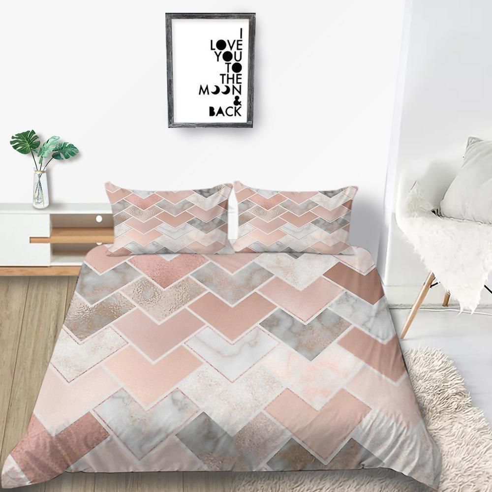 colorful little monsters printed bedding set bedroom decor 7107