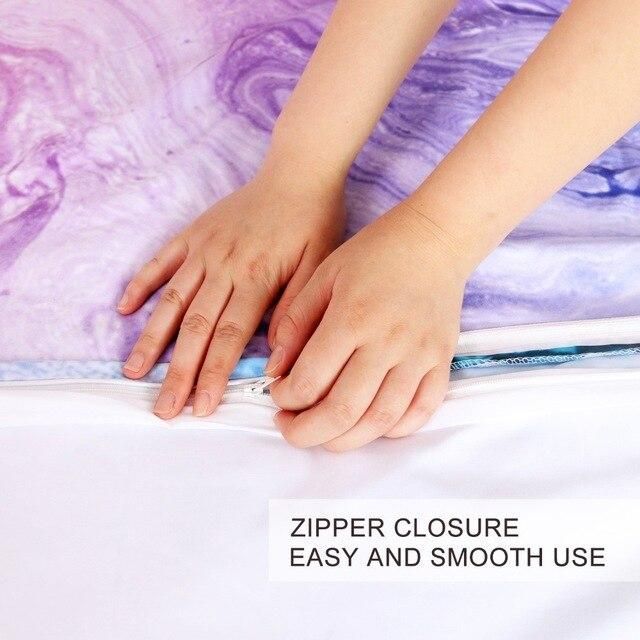 colorful marble liquid printed bedding set bedroom decor 4945