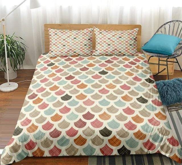 Colorful Mermaid Scale Duvet Cover Bedding Set colorful mermaid scale duvet cover bedding set 8131