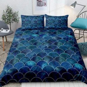 Colorful Mermaid Scale Duvet Cover Bedding Set 4 colorful mermaid scale duvet cover bedding set 8785