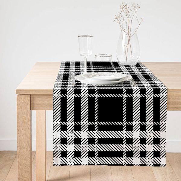 colorful plaid nice ornamental printed table runner 2705