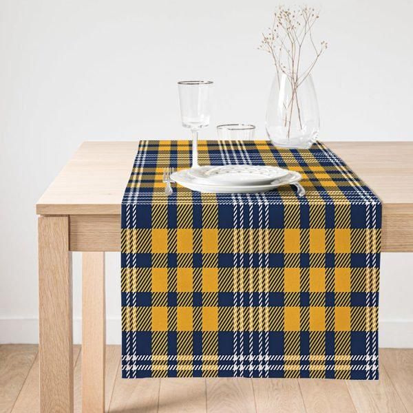 colorful plaid nice ornamental printed table runner 3119