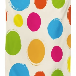 colorful round forms 3d printed tablecloth table decor 6784