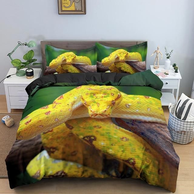 Colorful Snake Duvet Cover Bedding Set colorful snake duvet cover bedding set 1236