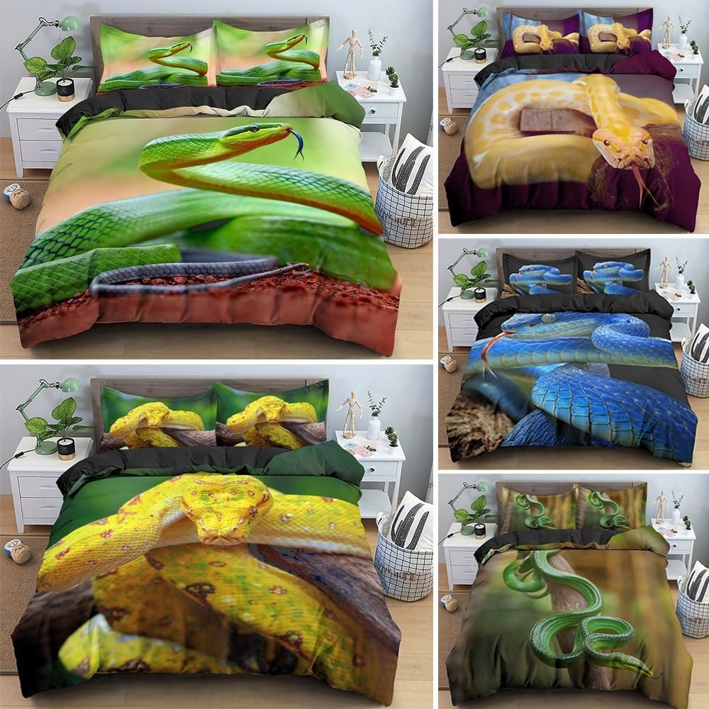 Colorful Snake Duvet Cover Bedding Set colorful snake duvet cover bedding set 6252