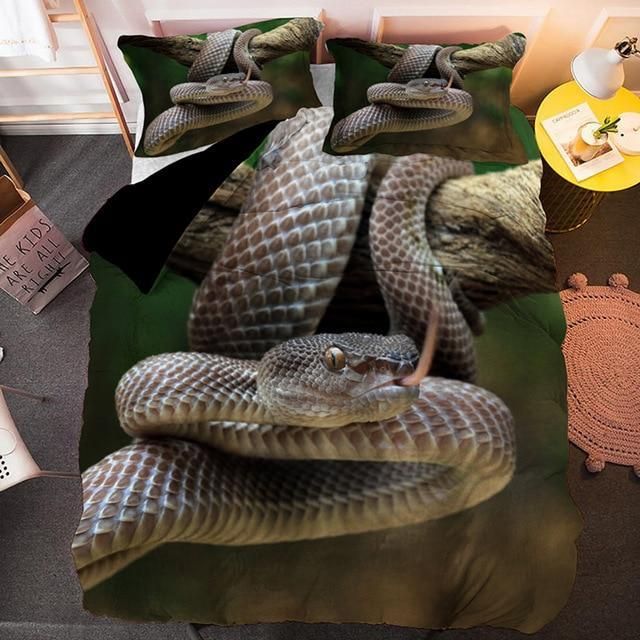 Colorful Snake Duvet Cover Bedding Set colorful snake duvet cover bedding set 6610