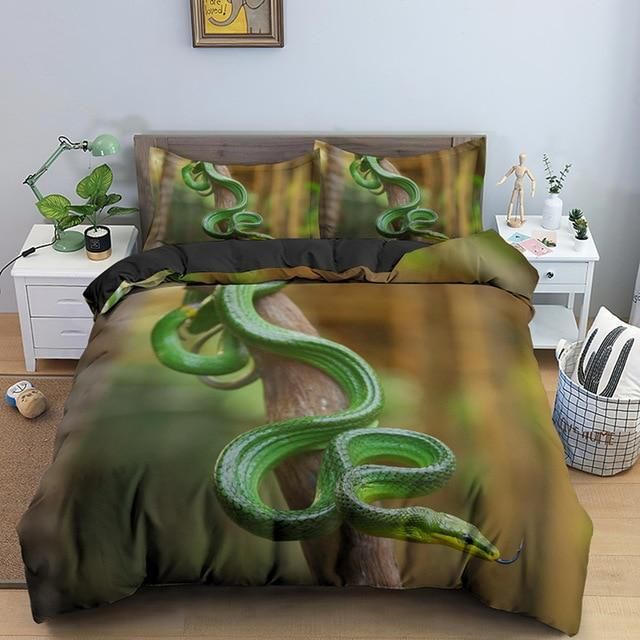 Colorful Snake Duvet Cover Bedding Set colorful snake duvet cover bedding set 6783