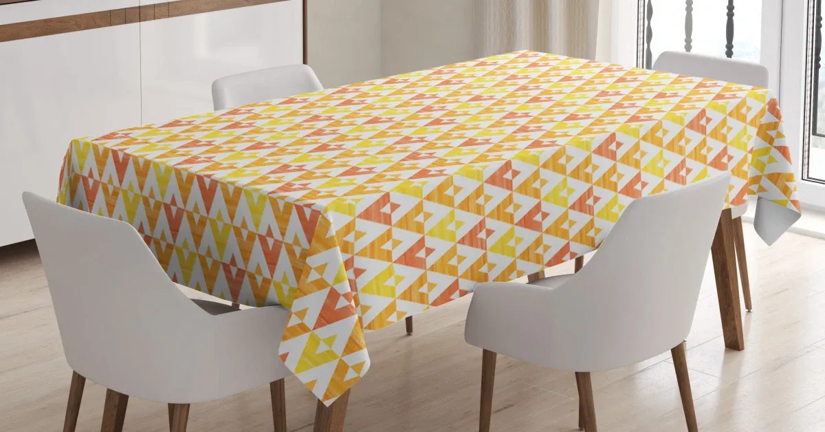 composition of triangles 3d printed tablecloth table decor 7077