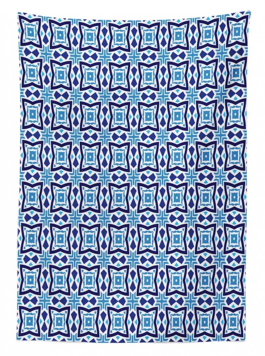 composition tiles grid 3d printed tablecloth table decor 8401