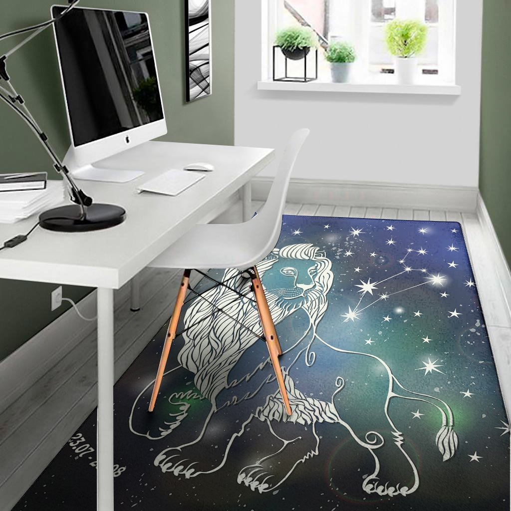 constellation of leo print area rug floor decor 1467