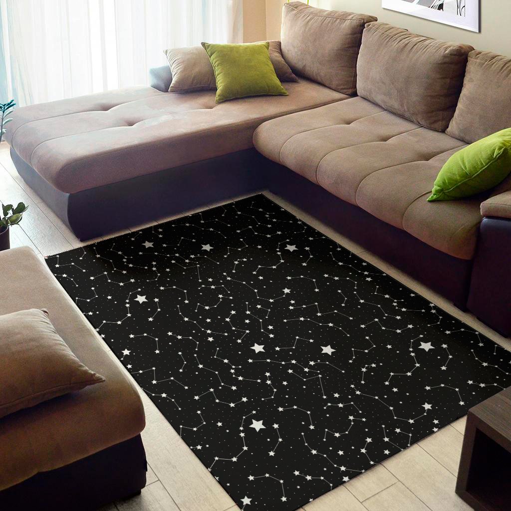 Constellation Sky Map Pattern Print Area Rug Floor Decor constellation sky map pattern print area rug floor decor 3042