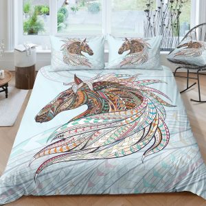 cool black wolf printed bedding set bedroom decor 6615
