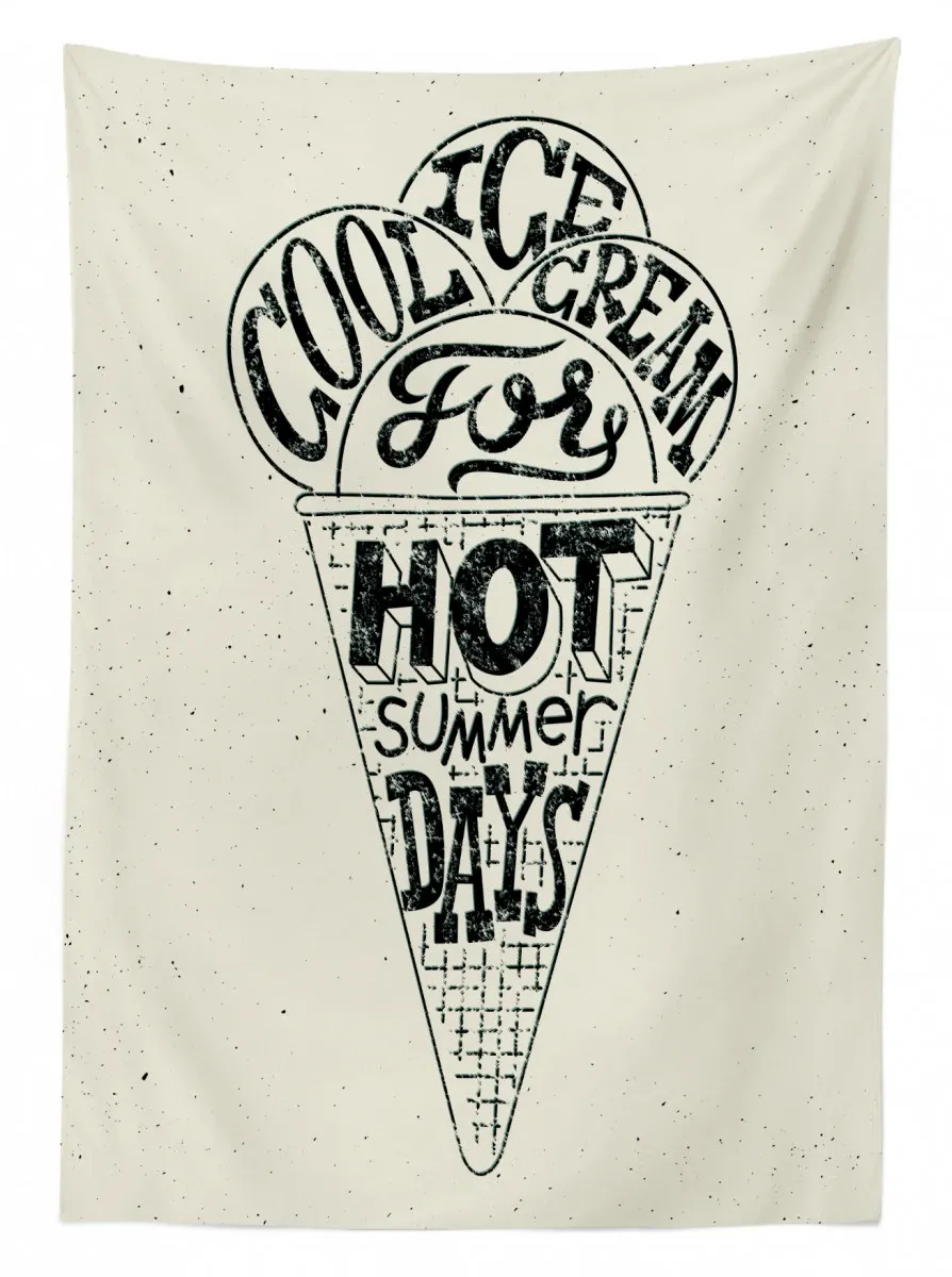 cool ice cream 3d printed tablecloth table decor 1294
