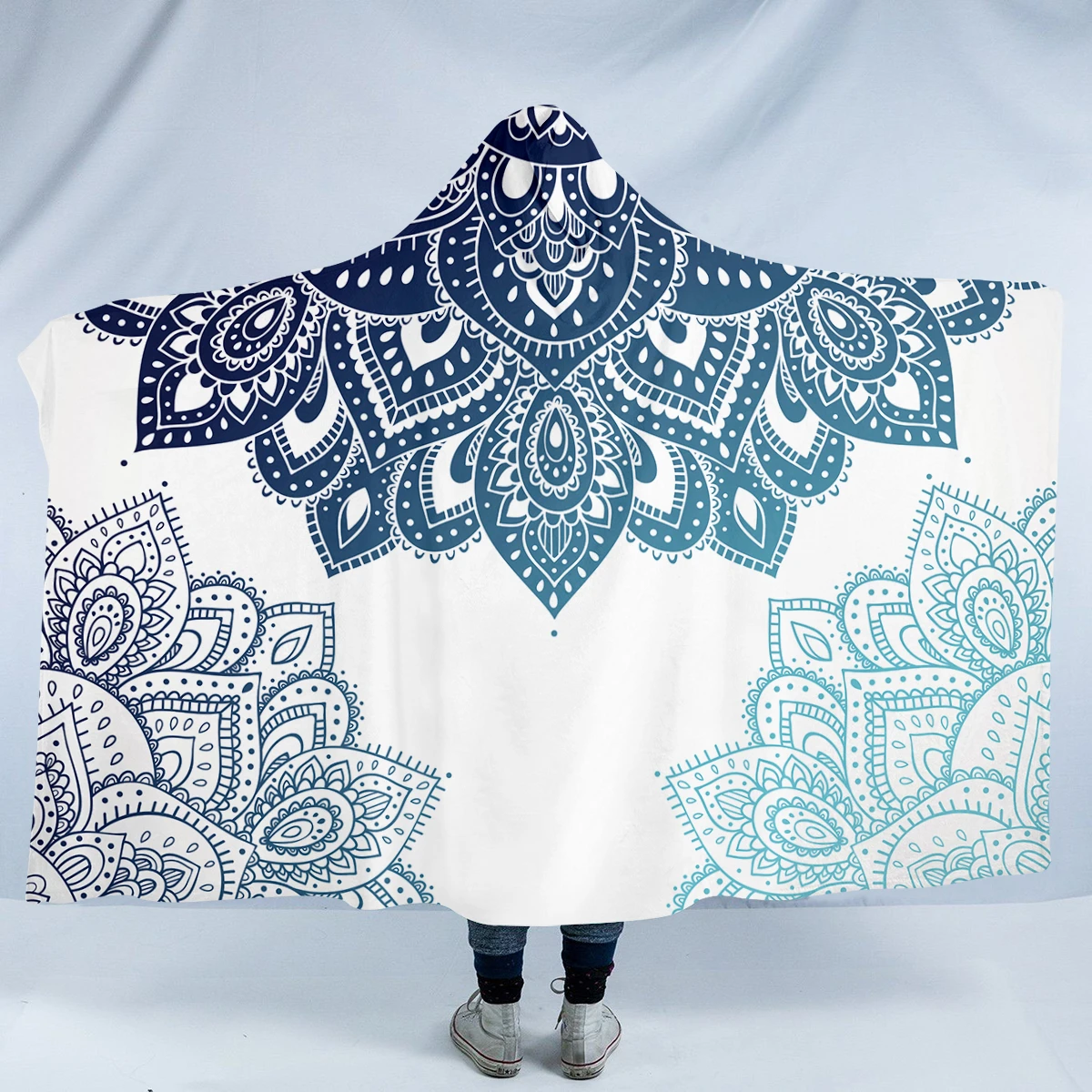 Cool Mandala Wheels SW0016 Hooded Blanket Cloak Blanket cool mandala wheels sw0016 hooded blanket cloak blanket 3584