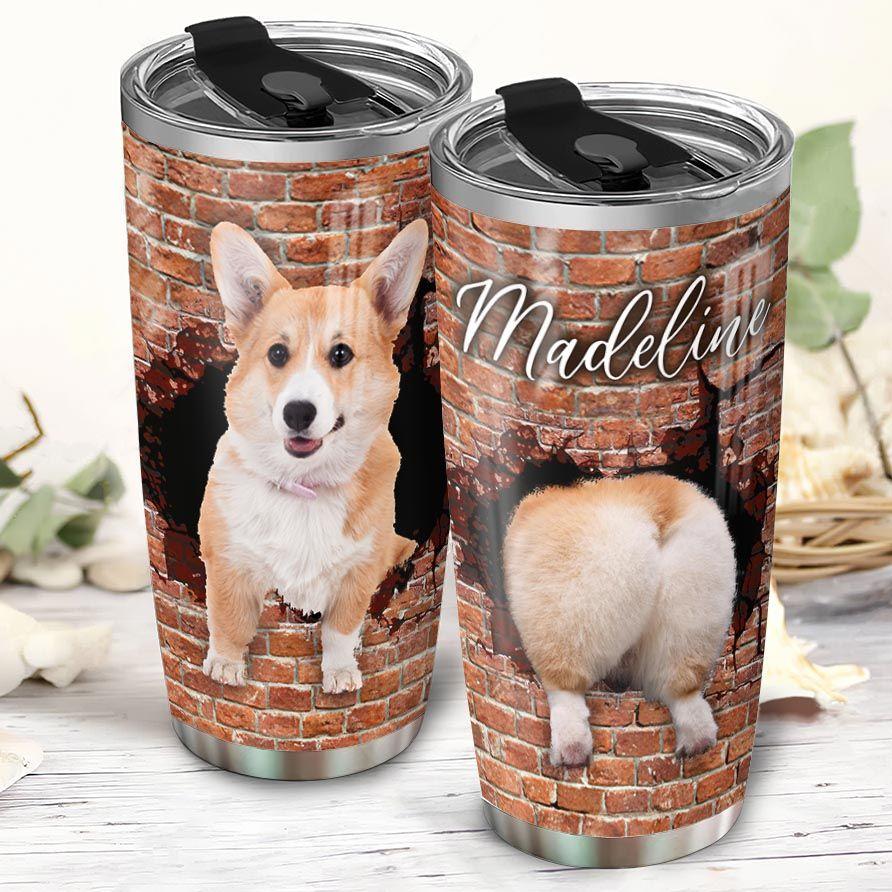 Corgi Personalized Stainless Steel Tumbler corgi personalized stainless steel tumbler 3307