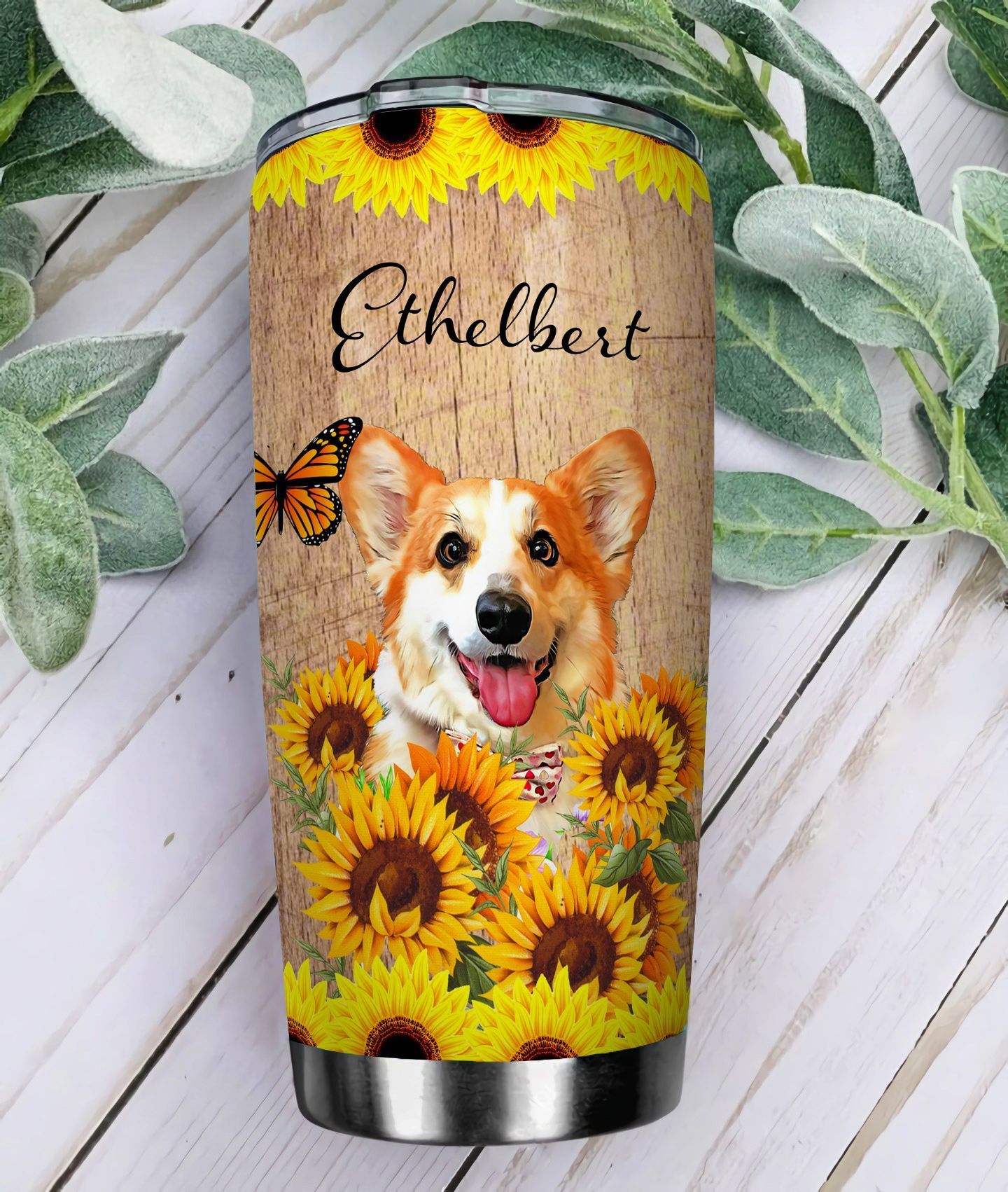 Corgi Personalized Stainless Steel Tumbler corgi personalized stainless steel tumbler 7776