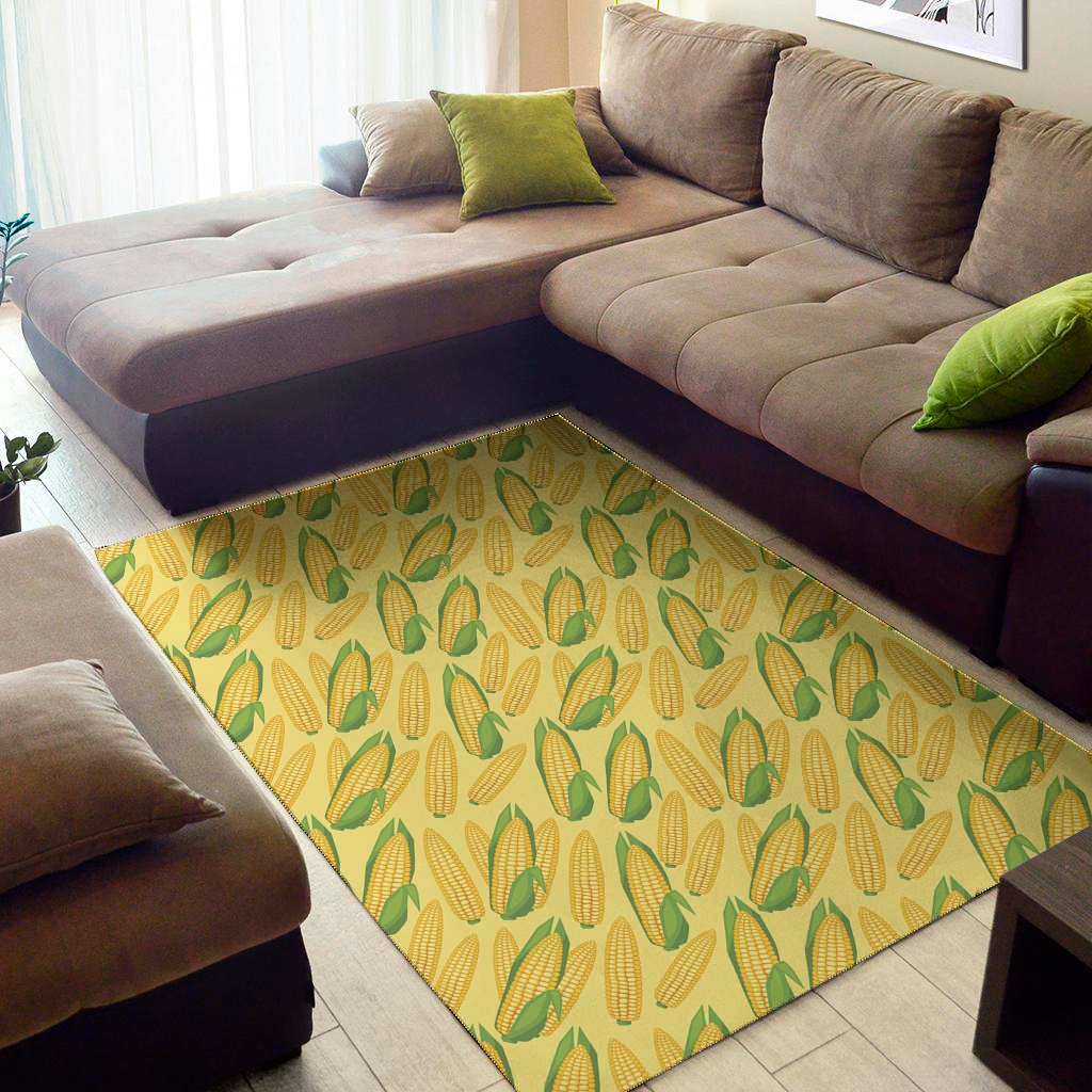corn cob pattern print area rug floor decor 8596