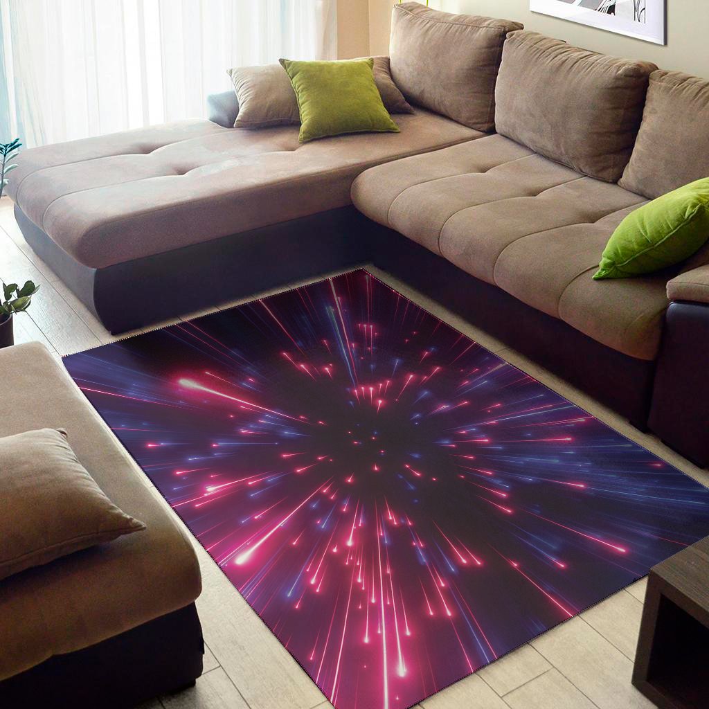 cosmic hyperspace print area rug floor decor 1379