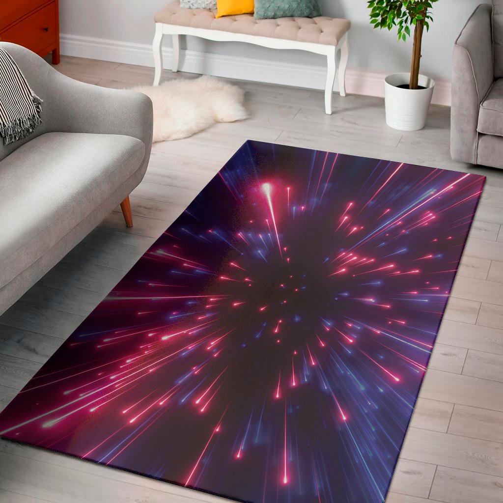 cosmic hyperspace print area rug floor decor 3843