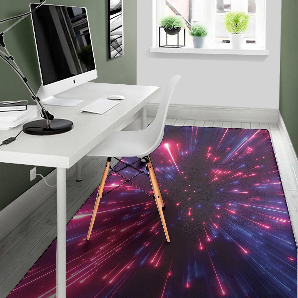 cosmic hyperspace print area rug floor decor 4622