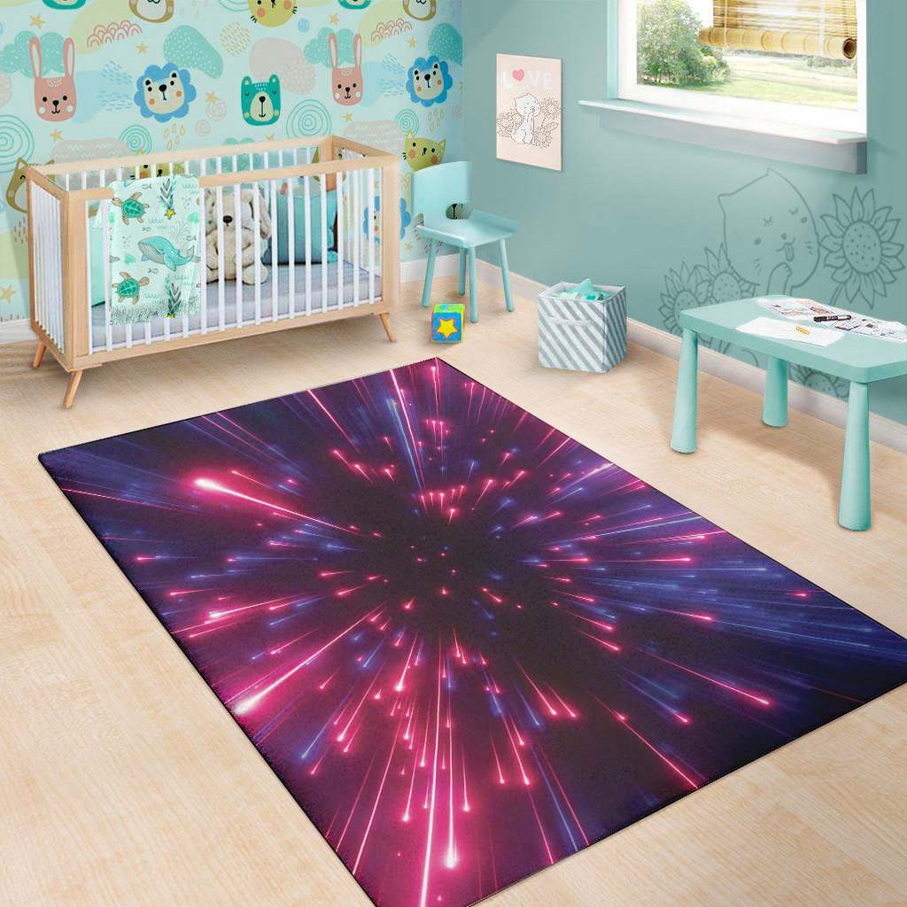 cosmic hyperspace print area rug floor decor 7729