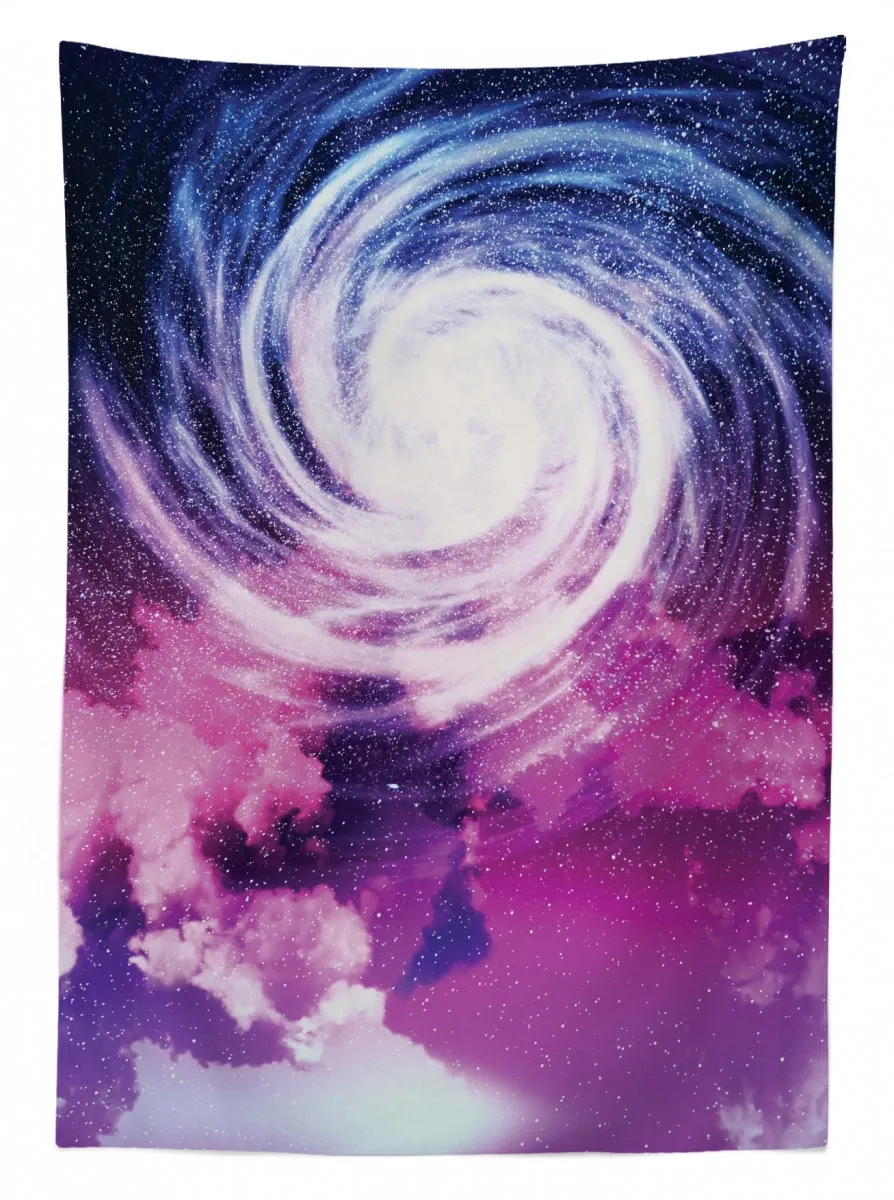 cosmic swirling pattern 3d printed tablecloth table decor 4082