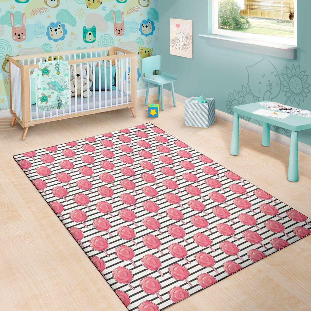 Cotton Candy Striped Pattern Print Area Rug Floor Decor cotton candy striped pattern print area rug floor decor 2391
